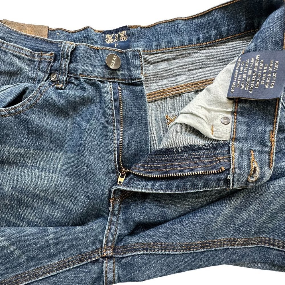 F.U.S.A.I 1997 Vintage Medium Wash Straight Leg Denim Jeans (32) - Picture 9 of 14